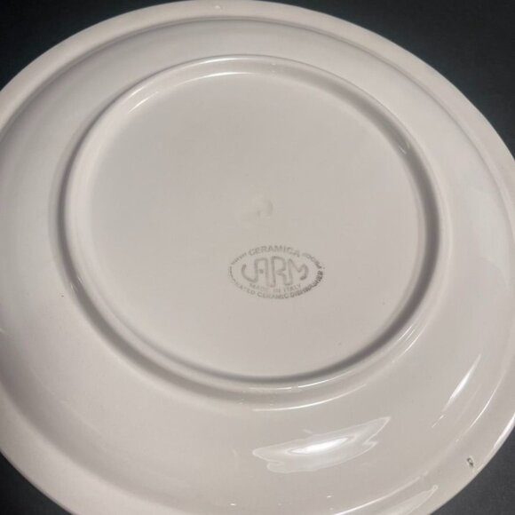 Vintage Funny Ceramica JRM Pizza Plates Set Of 4 Pizzaiolo Party Italy RARE - Picture 4 of 5